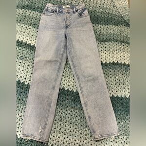 Abercrombie 90s straight ultra high rise curve love jeans